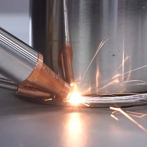 Laser welding in action